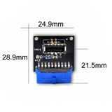 USB 3.1 Type C Front Panel Socket Board USB3.0 19Pin to TYPE-E 20Pin Adapter