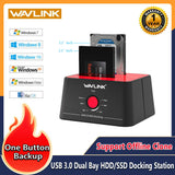 Wavlink USB 3.0 SATA HDD SSD Docking Station Offline Clone 2.5"/3.5" Hard Drive