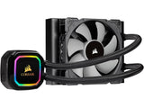 CORSAIR iCUE H60i RGB PRO XT, 120mm Radiator, Single 120mm PWM Fan, Software Control, Liquid CPU Cooler