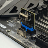 USB 3.1 Type C Front Panel Socket Board USB3.0 19Pin to TYPE-E 20Pin Adapter
