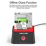 Wavlink USB 3.0 SATA HDD SSD Docking Station Offline Clone 2.5"/3.5" Hard Drive