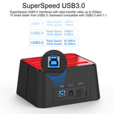 Wavlink USB 3.0 SATA HDD SSD Docking Station Offline Clone 2.5"/3.5" Hard Drive