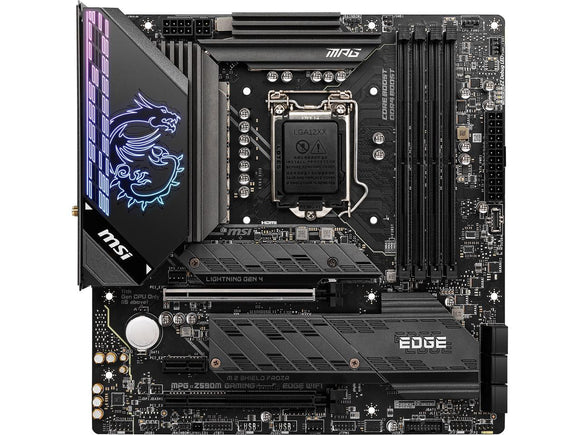 MSI MPG Z590M GAMING EDGE WIFI LGA 1200 Intel Z590 SATA 6Gb/s Micro ATX Intel Motherboard