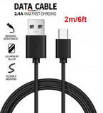 USB Type C Fast Charge 2m 6ft Cable