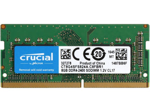 Crucial 8GB Single DDR4 2400 (PC4 19200) 260-Pin SODIMM Memory