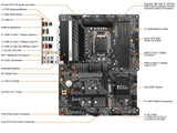 MSI Z590 PRO WIFI LGA 1200 Intel Z590 SATA 6Gb/s ATX Intel Motherboard