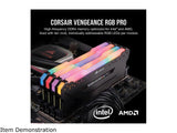 CORSAIR Vengeance RGB Pro 16GB (2 x 8GB) 288-Pin DDR4 DRAM DDR4 3200 (PC4 25600) Desktop Memory
