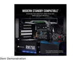 CORSAIR RM Series RM750 CP-9020195-NA 750W ATX12V v2.52 / EPS12V v2.92 SLI Ready CrossFire Ready 80 PLUS GOLD Certified Full Modular Power Supply